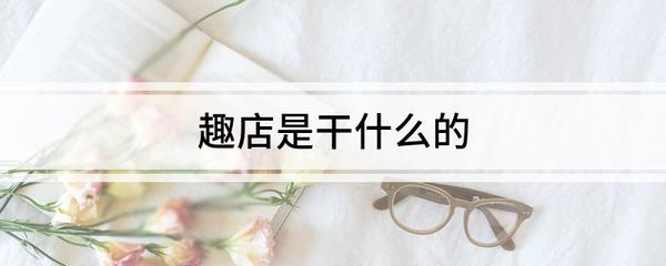 趣店是干什么的