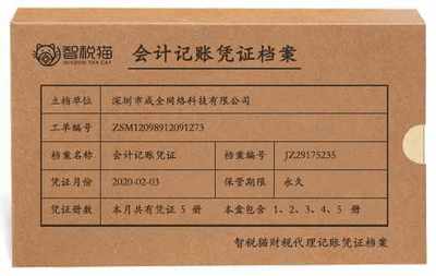 小规模纳税人公司代记账服务案例-深圳市成全网络科技代理记账案例